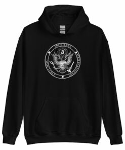 Bitcoin Hoodie BTC Badge