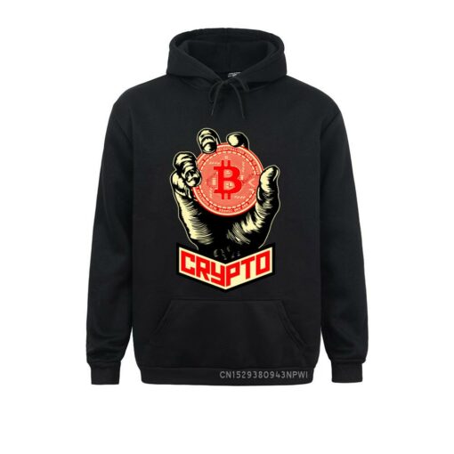 Bitcoin Merch – Bitcoin Crypto Cryptocurrency Printed Hoodie