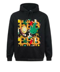 Bitcoin Merch – Funny Bitcoin Weed Cartoon Art Graphic Hoodie Bitcoin Merch – Funny Bitcoin Weed Cartoon Art Graphic Hoodie