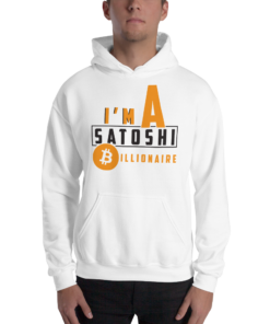Bitcoin Merch – I’m a satoshi billionaire Men’s Hoodie