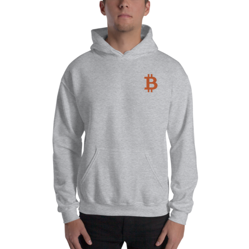 Bitcoin Merch – Men’s Embroidered Hoodie