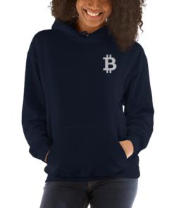 Bitcoin Merch - Women’s Embroidered Hoodie 2 Bitcoin Merch Women's Embroidered Hoodie 3