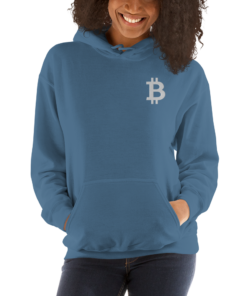 Bitcoin Merch - Women’s Embroidered Hoodie 3 Bitcoin Merch Women's Embroidered Hoodie 4