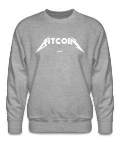 Bitcoin Rocks (White Graphic) Crewneck Sweatshirt 2 Bitcoin Rocks White Graphic Crewneck Sweatshirt 3