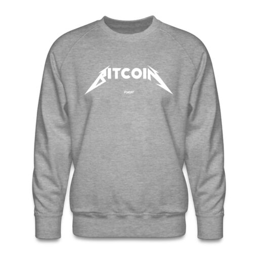 Bitcoin Rocks (White Graphic) Crewneck Sweatshirt