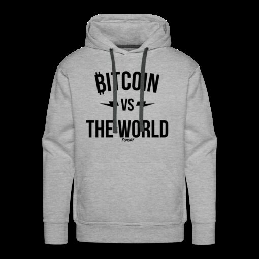 Bitcoin VS The World (Black Graphic) Hoodie Sweatshirt