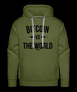 Bitcoin VS The World (Black Graphic) Hoodie Sweatshirt