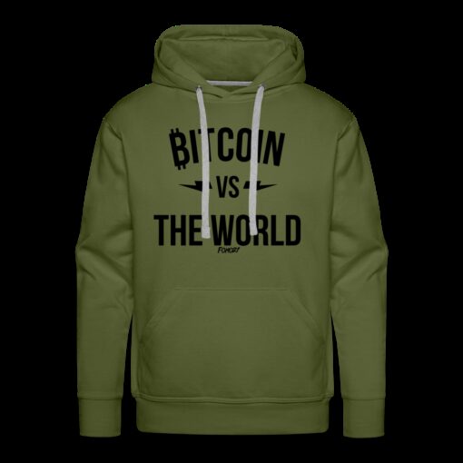 Bitcoin VS The World (Black Graphic) Hoodie Sweatshirt