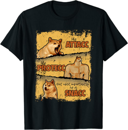 Black Doge Drone T-Shirt Vs Cheems Memes Shiba Inu