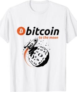 Black To The Moon T-Shirt Bitcoin Merch Bitcoin Hodl Btc