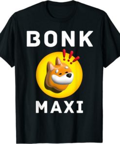 Bonk Coin T-Shirt Maxi Investor Crypto Meme Shitcoin Chad