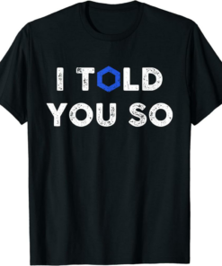 Chainlink T-Shirt Cryptocurrency Talk Space Blockchain