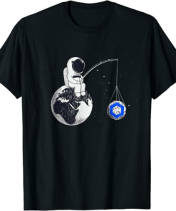 Chainlink T-Shirt Cryptocurrency Talk Space Man Merch