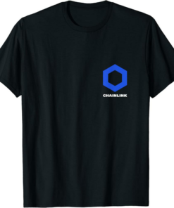 Chainlink T-Shirt Logo On Heart Minimalist Crypto