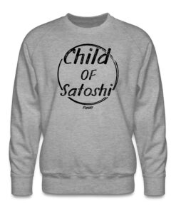 Child Of Satoshi (Black Lettering) Bitcoin Crewneck Sweatshirt Child Of Satoshi (Black Lettering) Bitcoin Crewneck Sweatshirt