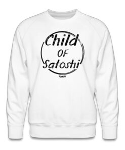 Child Of Satoshi (Black Lettering) Bitcoin Crewneck Sweatshirt
