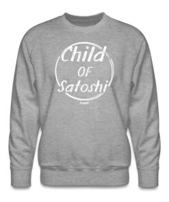 Child Of Satoshi (White Lettering) Bitcoin Crewneck Sweatshirt 2 Child Of Satoshi White Lettering Bitcoin Crewneck Sweatshirt 3