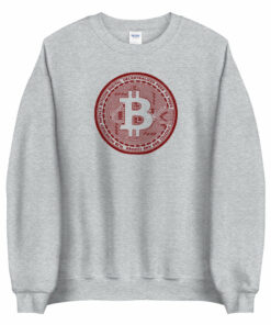 Classic Bitcoin Casascius Coin Unisex Sweatshirt