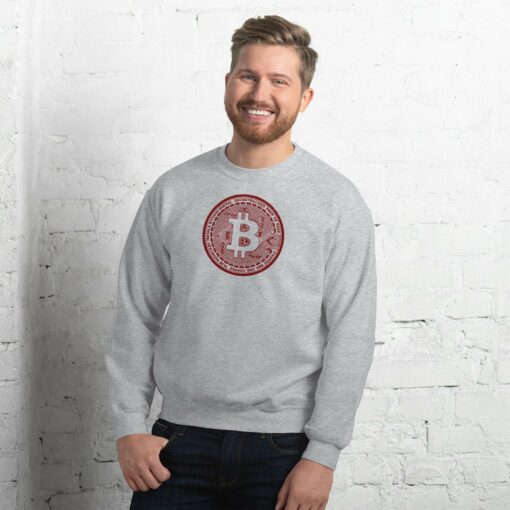 Classic Bitcoin Casascius Coin Unisex Sweatshirt