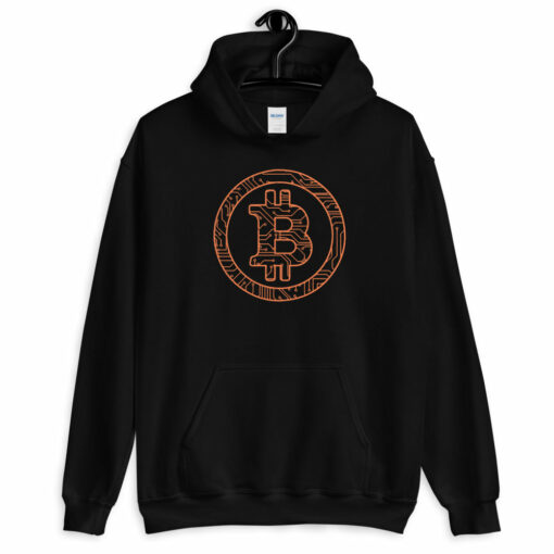 Distressed Stamped Silicon Chip Unisex Hoodie