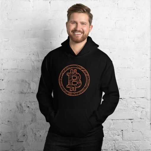 Distressed Stamped Silicon Chip Unisex Hoodie