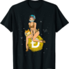 Doge Coin T-Shirt Cryptocurrency Pinup Girl Hodling Crypto
