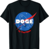 Doge Coin T-Shirt Doge Space To The Moon