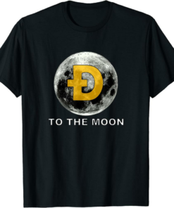 Doge Coin T-Shirt Dogecoin Crypto Currency To The Moon