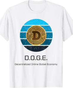 Doge Coin T-Shirt Dogecoin Crypto Logo