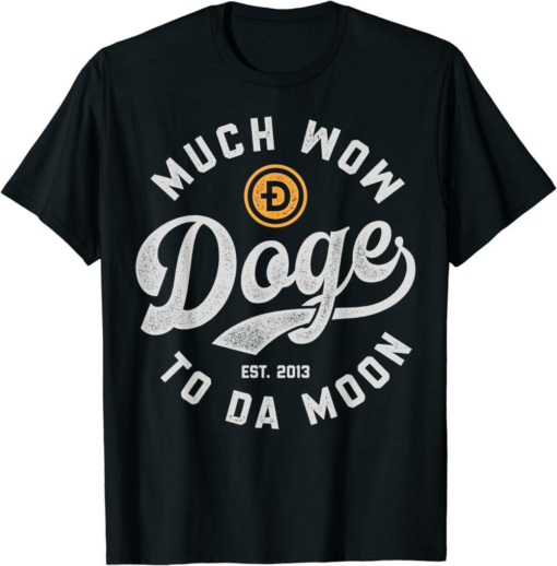 Doge Coin T-Shirt Dogecoin Logo Shiba Inu Dog Crypto