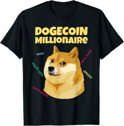Doge Coin T-Shirt Dogecoin Wow Crypto