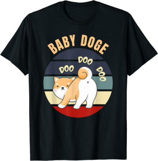 Doge Coin T-Shirt Funny Baby Crypto Dogecoin Doo To The Moon