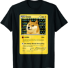 Doge Coin T-Shirt Funny Dogecoin Doge HODL Card Crypto