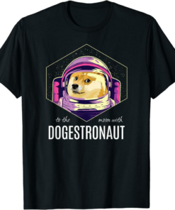 Doge Coin T-Shirt Funny Dogestronaut Dogecoin Meme Crypto