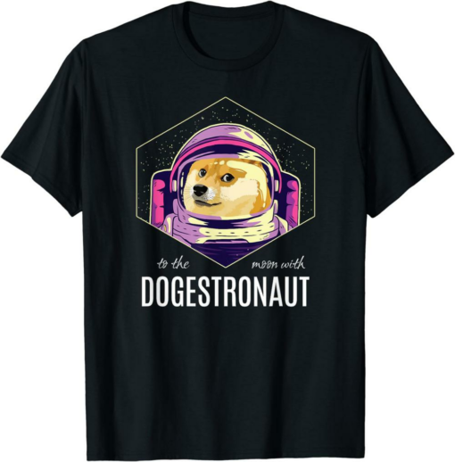 Doge Coin T-Shirt Funny Dogestronaut Dogecoin Meme Crypto