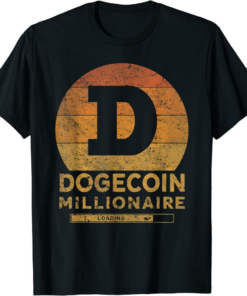 Doge Coin T-Shirt Millionaire Vintage Design For Miner