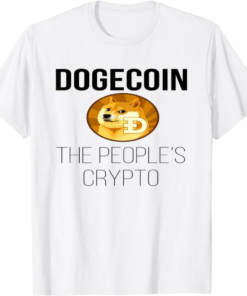 Doge Coin T-Shirt The People’s Crypto Currency Funny Meme