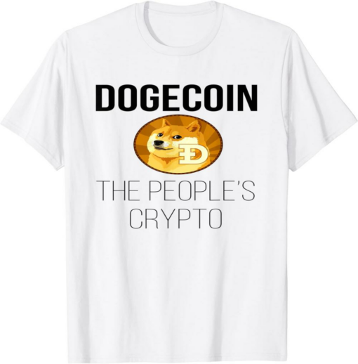 Doge Coin T-Shirt The People’s Crypto Currency Funny Meme