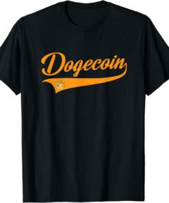 Doge Coin T-Shirt Throwback Sporty Design Classic