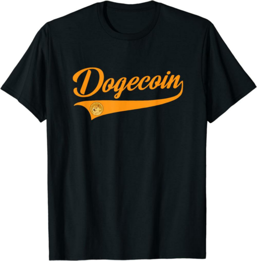 Doge Coin T-Shirt Throwback Sporty Design Classic