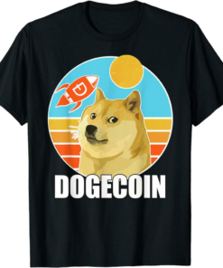 Doge Coin T-Shirt To The Moon Blockchain Crypto