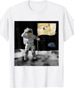 Doge Coin T-Shirt To The Moon Cryptocurrency