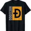 Doge Coin T-Shirt Vintage Retro Dogecoin Cryptocurrency