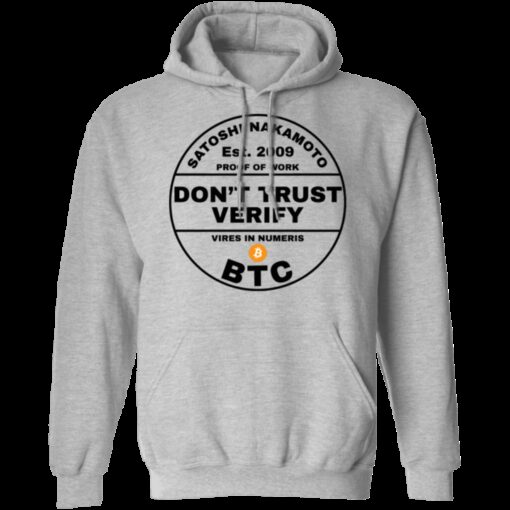 Don’t Trust Verify Bitcoin Hoodie