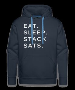Eat Sleep Stack Sats Bitcoin Hoodie Sweatshirt