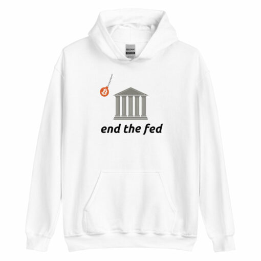 End The Fed Bitcoin Wrecking Ball Hoodie