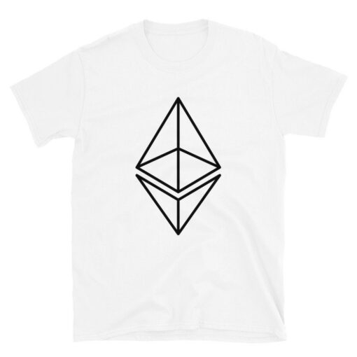 Ethereum Line Design T-Shirt 20 Eth Wire Frame Crypto