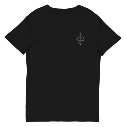 Ethereum Line Design T-Shirt Minimalist Cryptocurrency