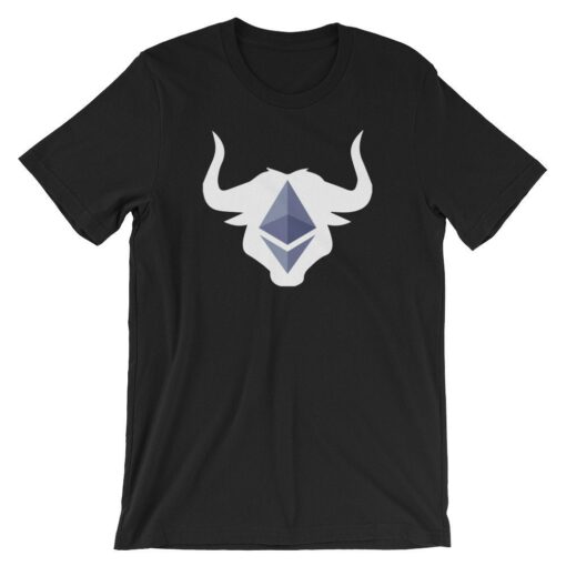 Ethereum Logo T-Shirt Bull Head Cute Digital Blockchain