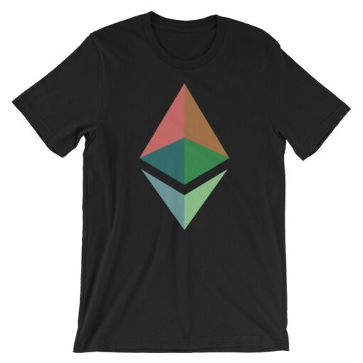 Ethereum Logo T-Shirt Colorful Big Logo Cool Cryptocurrency